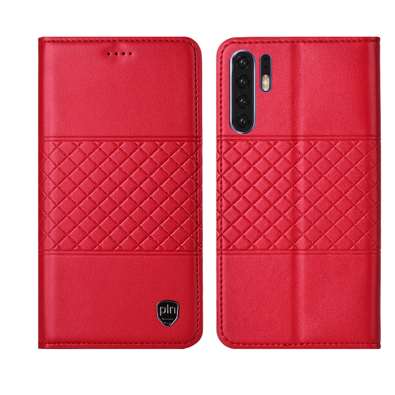 Hülle Huawei P30 Pro Schutz Handyhüllen Kariert, Case Huawei P30 Pro Lederhülle Anti-sturz Neu