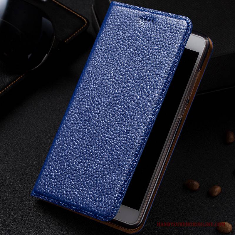 Hülle Huawei P30 Pro Schutz Schwarz Handyhüllen, Case Huawei P30 Pro Leder Muster Litchi