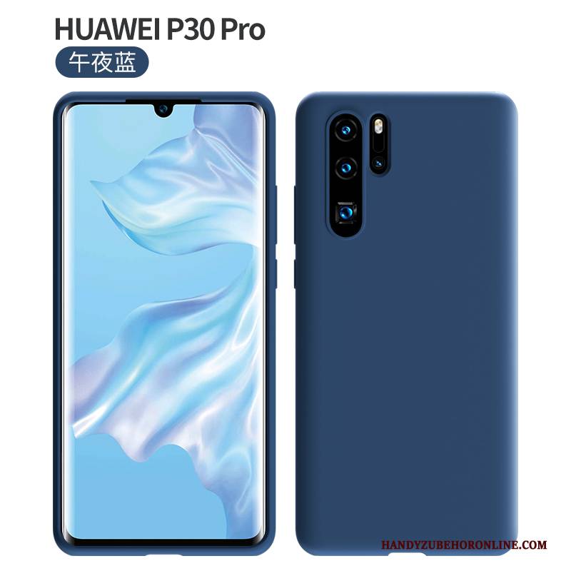 Hülle Huawei P30 Pro Silikon Einfarbig Handyhüllen, Case Huawei P30 Pro Weiche Neu Trendmarke