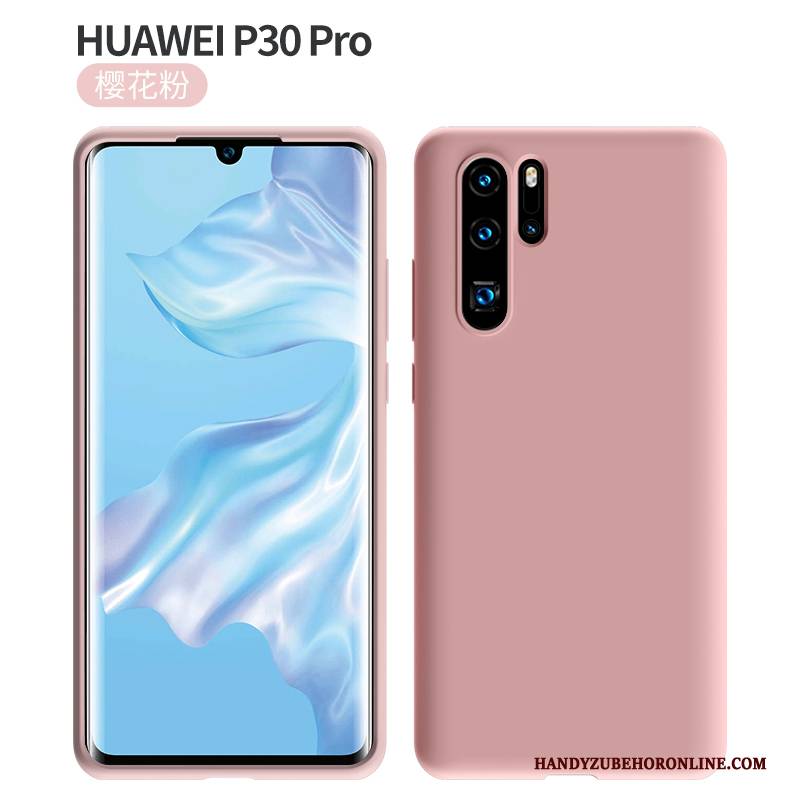 Hülle Huawei P30 Pro Silikon Einfarbig Handyhüllen, Case Huawei P30 Pro Weiche Neu Trendmarke