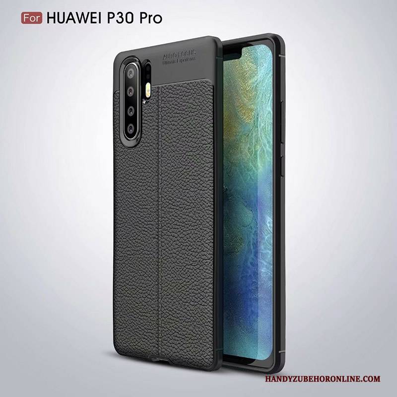 Hülle Huawei P30 Pro Taschen Anti-sturz Blau, Case Huawei P30 Pro Silikon Business Handyhüllen