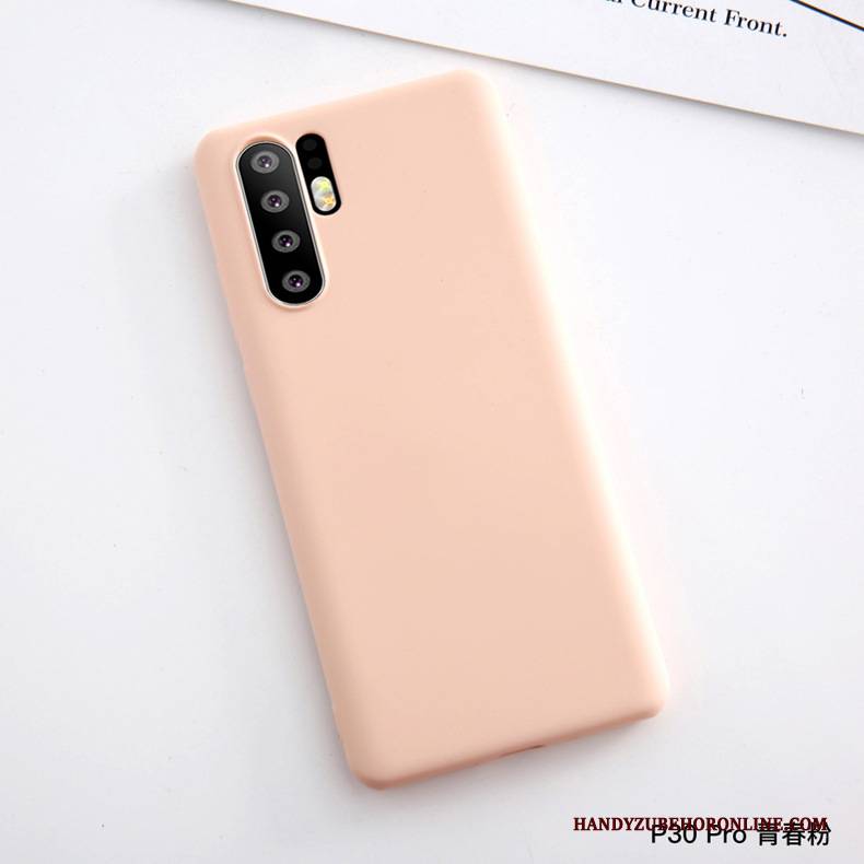 Hülle Huawei P30 Pro Taschen Handyhüllen Anti-sturz, Case Huawei P30 Pro Silikon Rot Schlank