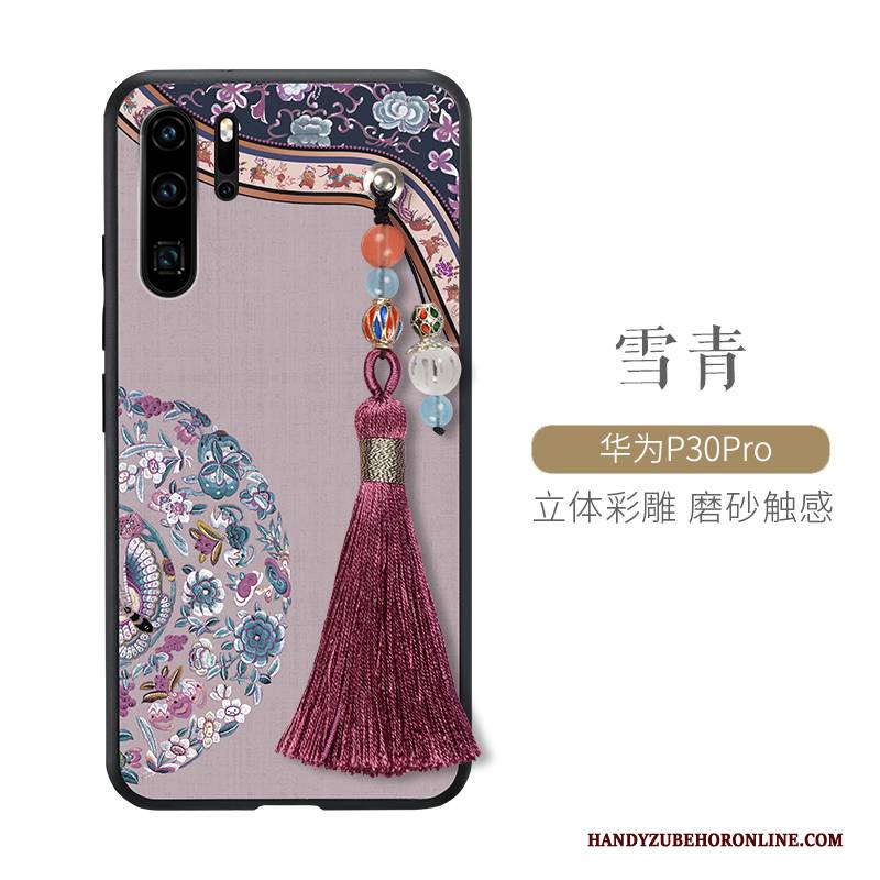 Hülle Huawei P30 Pro Taschen Schwer Schlank, Case Huawei P30 Pro Silikon Anti-sturz Chinesische Art