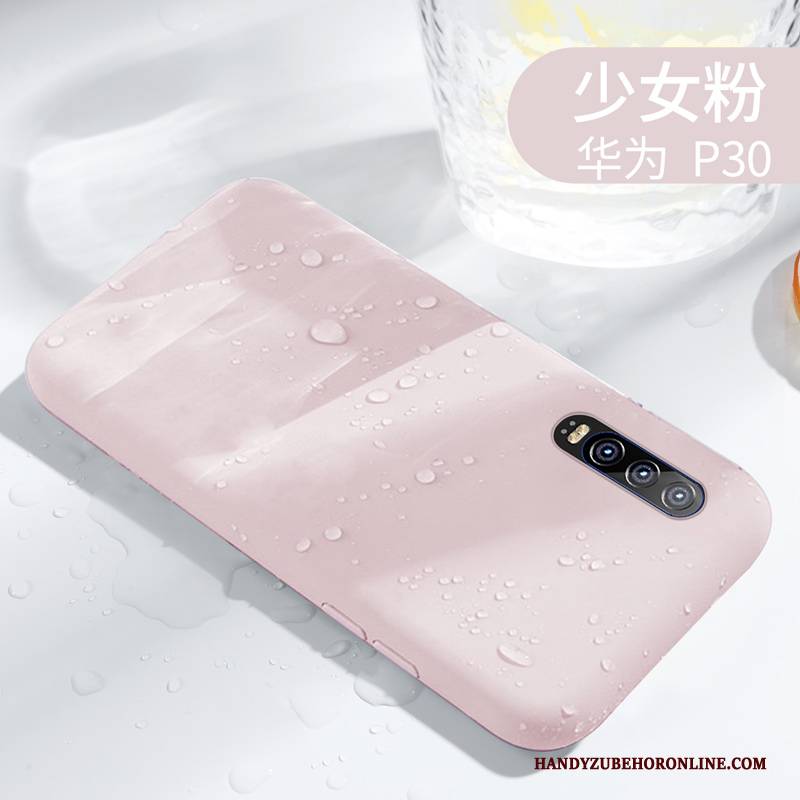 Hülle Huawei P30 Schutz Einfarbig Anti-sturz, Case Huawei P30 Taschen Liebhaber Einfach