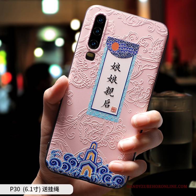 Hülle Huawei P30 Schutz Handyhüllen Anti-sturz, Case Huawei P30 Taschen Schlank Liebhaber