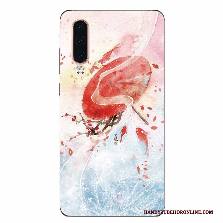 Hülle Huawei P30 Schutz Kunst Wind, Case Huawei P30 Weiche Persönlichkeit Handyhüllen