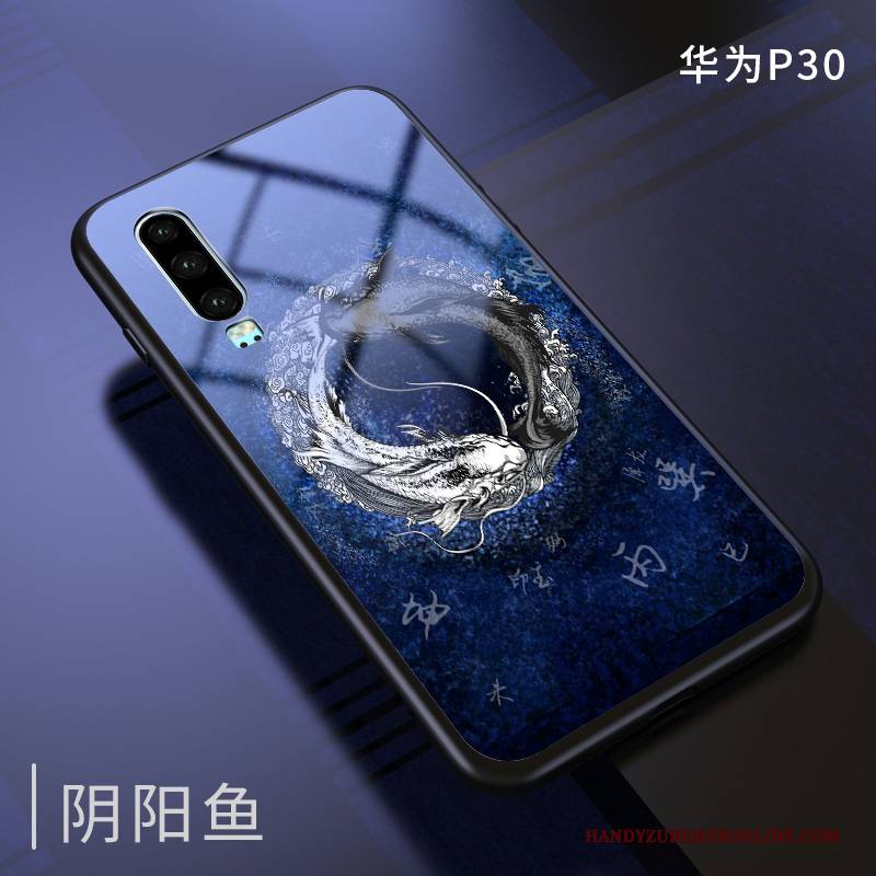 Hülle Huawei P30 Schutz Trendmarke Netto Rot, Case Huawei P30 Kreativ Handyhüllen Neu