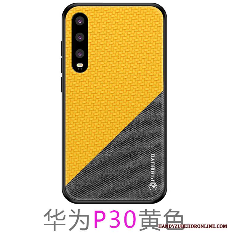 Hülle Huawei P30 Silikon Nubuck High-end, Case Huawei P30 Schutz Liebhaber Rot