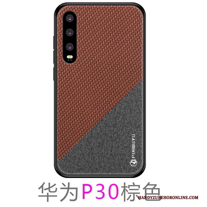 Hülle Huawei P30 Silikon Nubuck High-end, Case Huawei P30 Schutz Liebhaber Rot