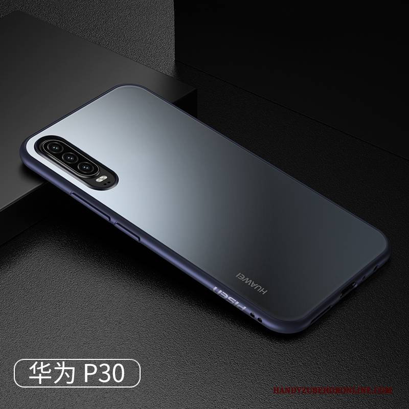 Hülle Huawei P30 Silikon Rutschfest Muster, Case Huawei P30 Taschen Anti-sturz Schwarz