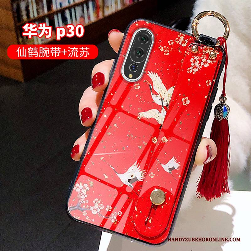 Hülle Huawei P30 Taschen Anti-sturz Persönlichkeit, Case Huawei P30 Kreativ Quaste Chinesische Art