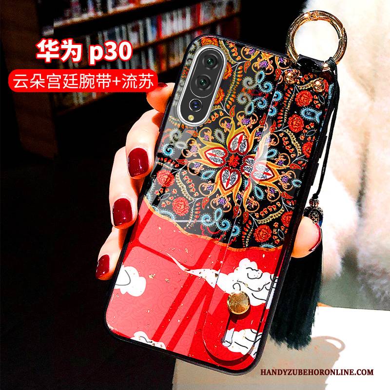 Hülle Huawei P30 Taschen Anti-sturz Persönlichkeit, Case Huawei P30 Kreativ Quaste Chinesische Art