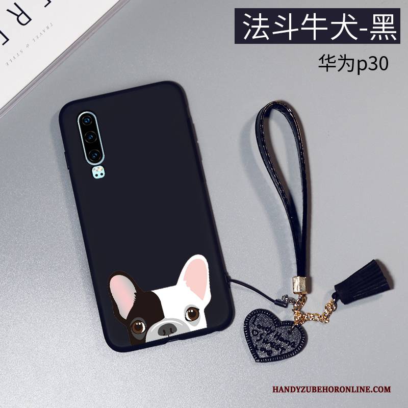 Hülle Huawei P30 Taschen Liebhaber Neu, Case Huawei P30 Karikatur Persönlichkeit Anti-sturz