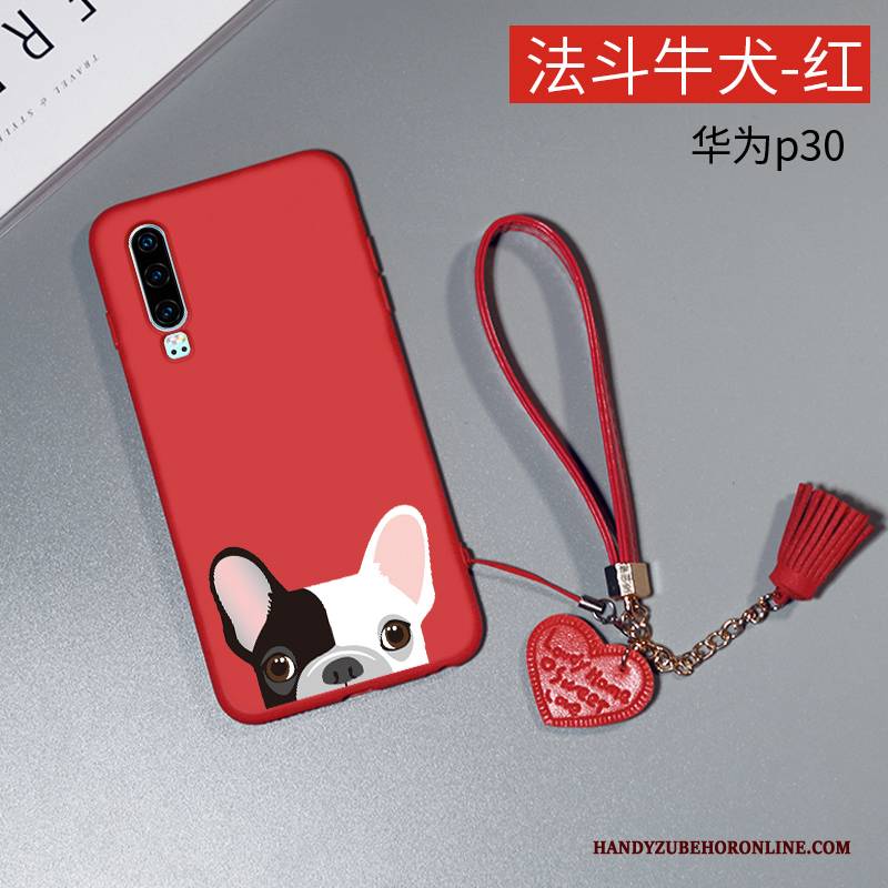 Hülle Huawei P30 Taschen Liebhaber Neu, Case Huawei P30 Karikatur Persönlichkeit Anti-sturz