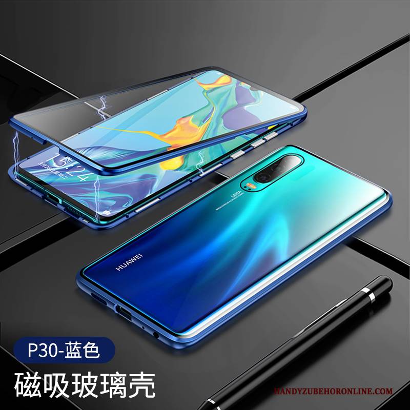 Hülle Huawei P30 Taschen Transparent Handyhüllen, Case Huawei P30 Schutz Glas High-end