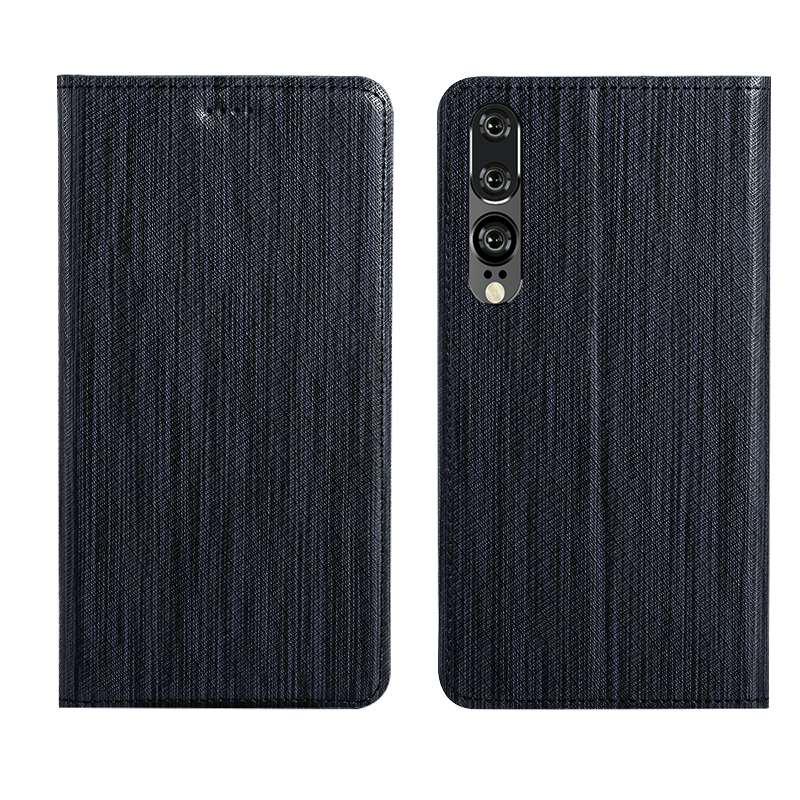 Hülle Huawei P30 Weiche Kariert Handyhüllen, Case Huawei P30 Leder Anti-sturz Neu