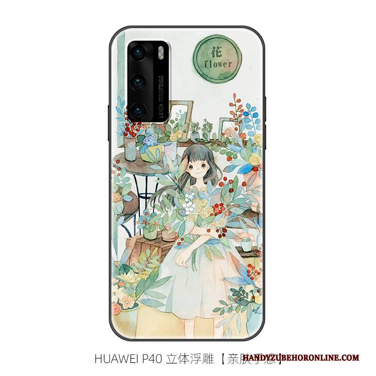 Hülle Huawei P40 Kreativ Nette Anti-sturz, Case Huawei P40 Taschen Nubuck Mini