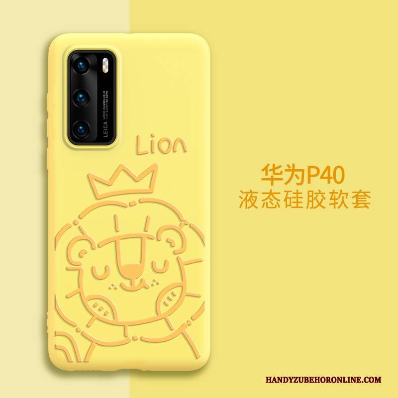 Hülle Huawei P40 Kreativ Persönlichkeit Schlank, Case Huawei P40 Karikatur Trend Lila