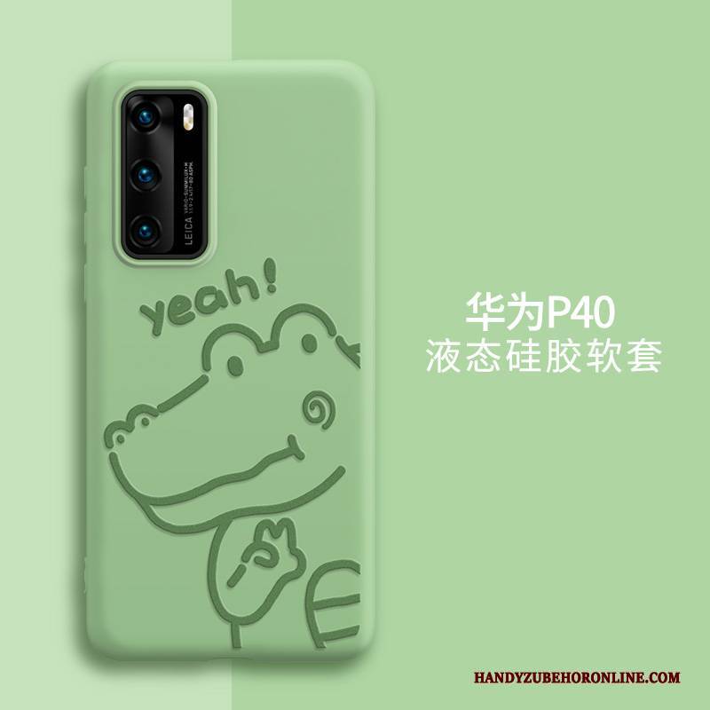 Hülle Huawei P40 Kreativ Persönlichkeit Schlank, Case Huawei P40 Karikatur Trend Lila