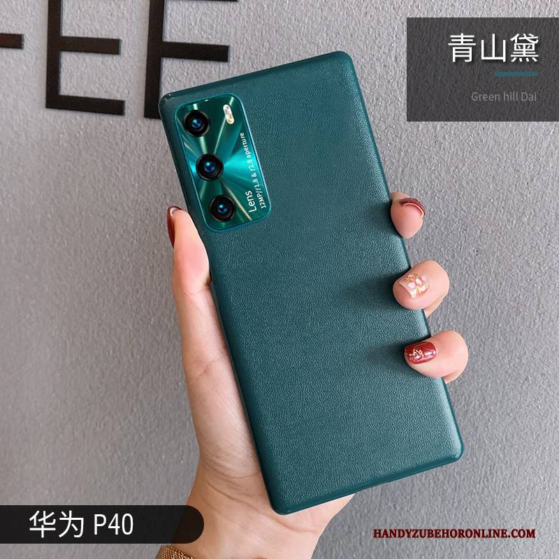 Hülle Huawei P40 Leder Handyhüllen Neu, Case Huawei P40 Taschen Muster Anti-sturz