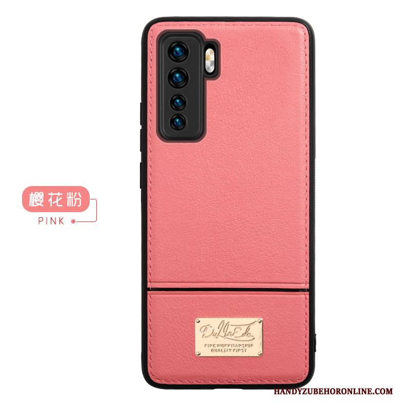 Hülle Huawei P40 Lite 5g Schutz Unsichtbar An Bord, Case Huawei P40 Lite 5g Taschen Rot Magnetismus