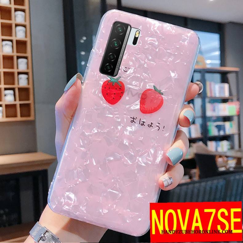 Hülle Huawei P40 Lite 5g Taschen Netto Rot Handyhüllen, Case Huawei P40 Lite 5g Schutz Rosa Nette