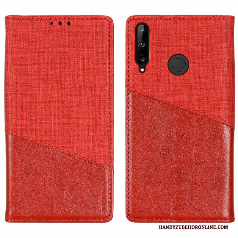 Hülle Huawei P40 Lite E Folio Handyhüllen Blau, Case Huawei P40 Lite E Geldbörse