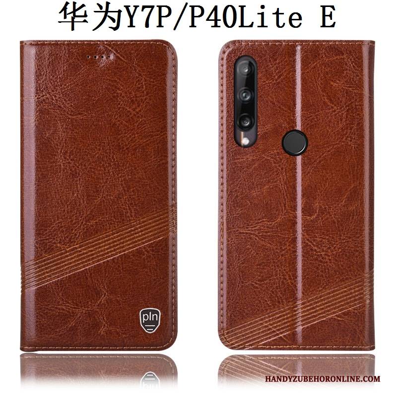 Hülle Huawei P40 Lite E Lederhülle Anti-sturz Rot, Case Huawei P40 Lite E Schutz Handyhüllen