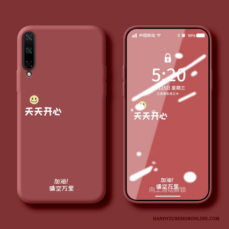 Hülle Huawei P40 Lite E Silikon Nette Netto Rot, Case Huawei P40 Lite E Schutz Trend Frisch