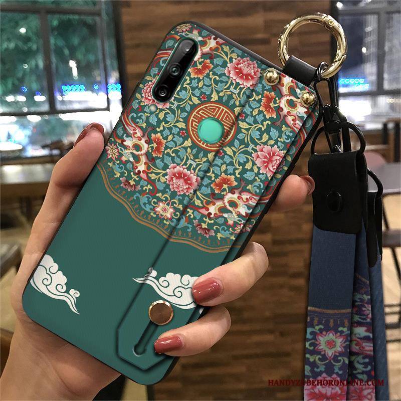 Hülle Huawei P40 Lite E Weiche Chinesische Art Gelb, Case Huawei P40 Lite E Halterung Wind Trend