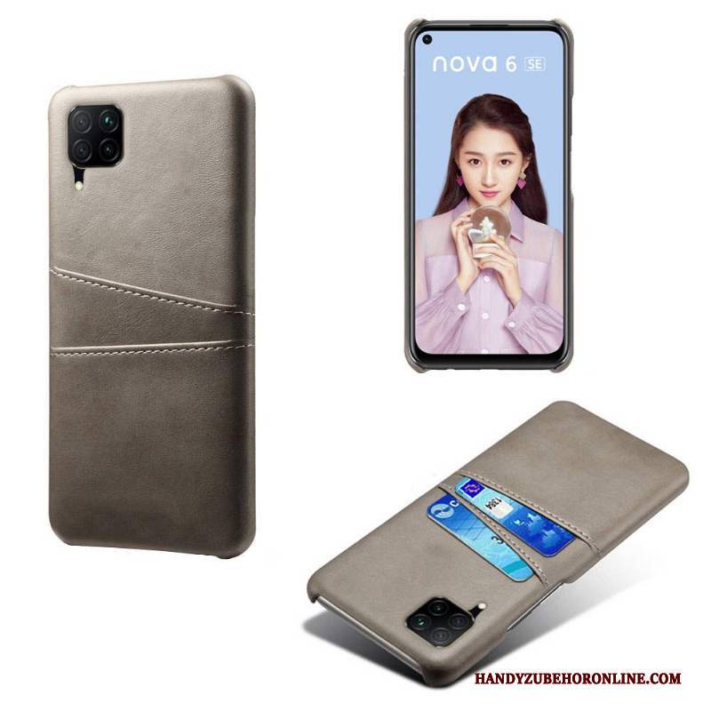 Hülle Huawei P40 Lite Kreativ Handyhüllen Persönlichkeit, Case Huawei P40 Lite Lederhülle Schlank Schwer