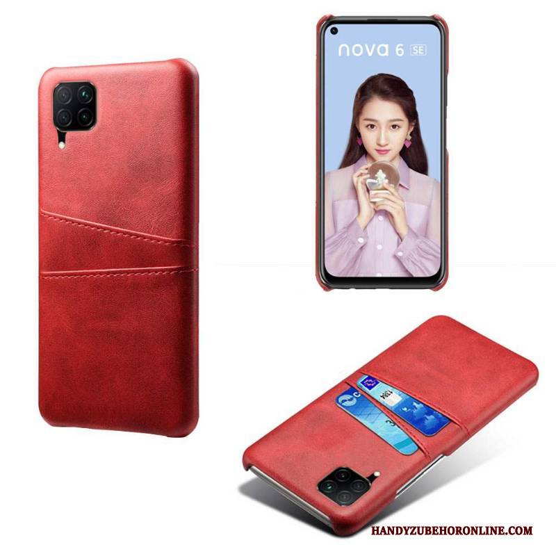 Hülle Huawei P40 Lite Kreativ Handyhüllen Persönlichkeit, Case Huawei P40 Lite Lederhülle Schlank Schwer