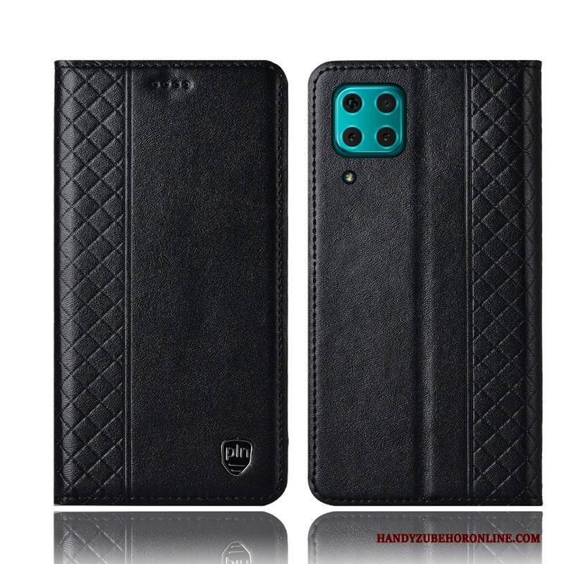 Hülle Huawei P40 Lite Leder Handyhüllen Anti-sturz, Case Huawei P40 Lite Folio Gelb