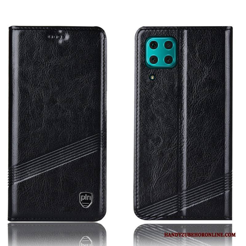 Hülle Huawei P40 Lite Schutz Anti-sturz Rot, Case Huawei P40 Lite Lederhülle Handyhüllen