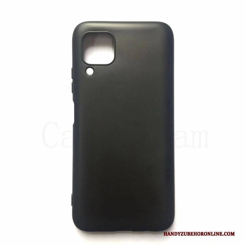 Hülle Huawei P40 Lite Schutz Stoff Schwarz, Case Huawei P40 Lite Jugend Handyhüllen