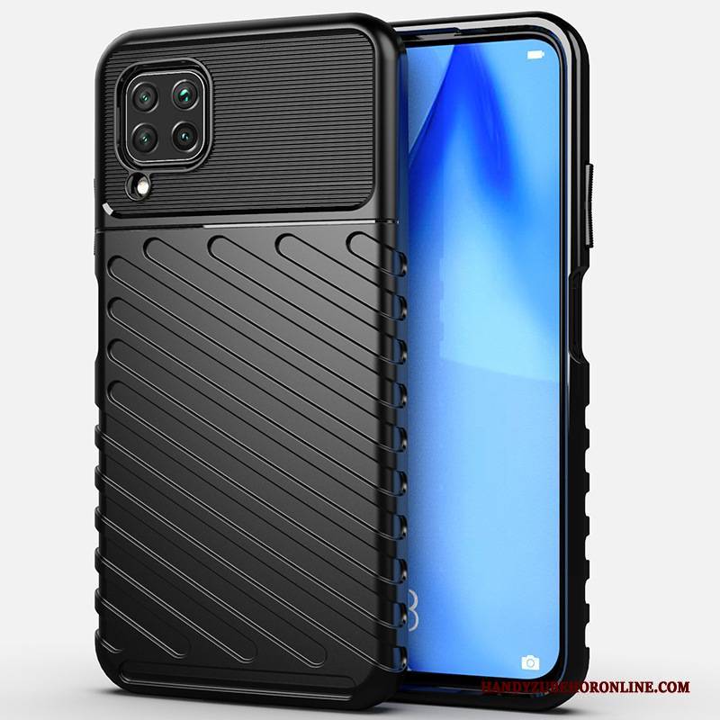 Hülle Huawei P40 Lite Silikon Grün Anti-sturz, Case Huawei P40 Lite Schutz Hintere Abdeckung