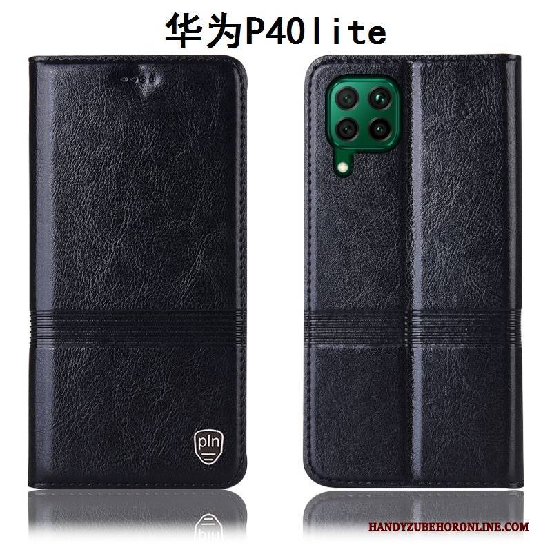 Hülle Huawei P40 Lite Taschen Anti-sturz Handyhüllen, Case Huawei P40 Lite Schutz Blau