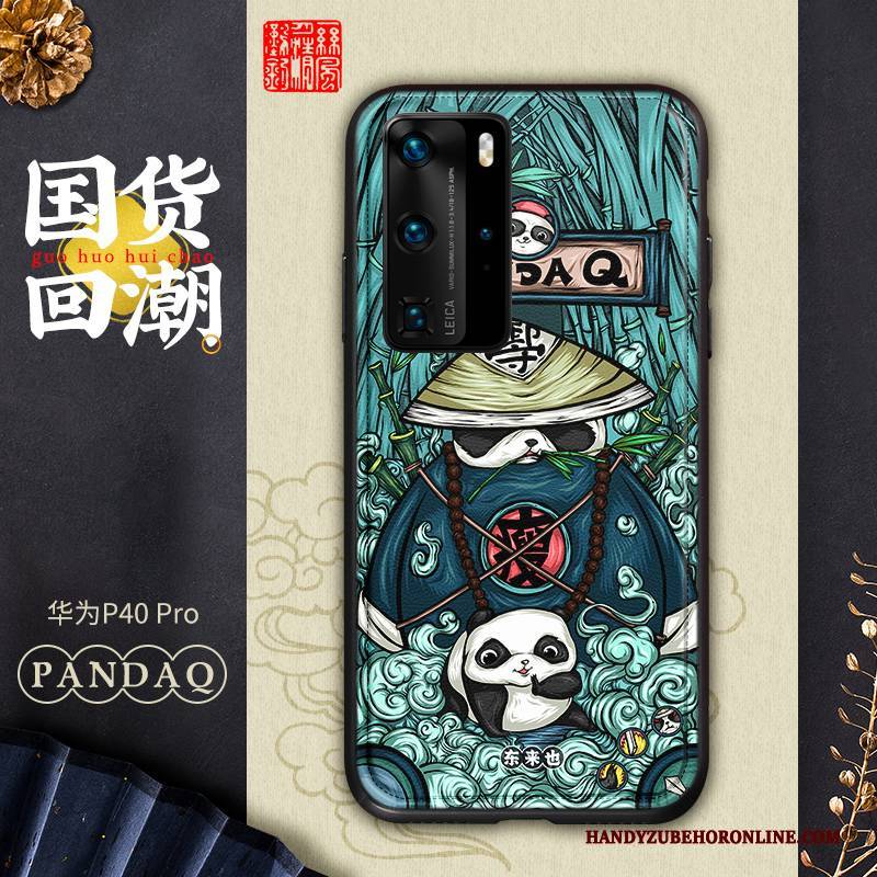 Hülle Huawei P40 Pro Farbe Persönlichkeit Handyhüllen, Case Huawei P40 Pro Leder Anti-sturz Muster