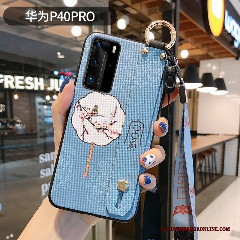 Hülle Huawei P40 Pro Schutz Anti-sturz Chinesische Art, Case Huawei P40 Pro Kreativ Nubuck Trendmarke