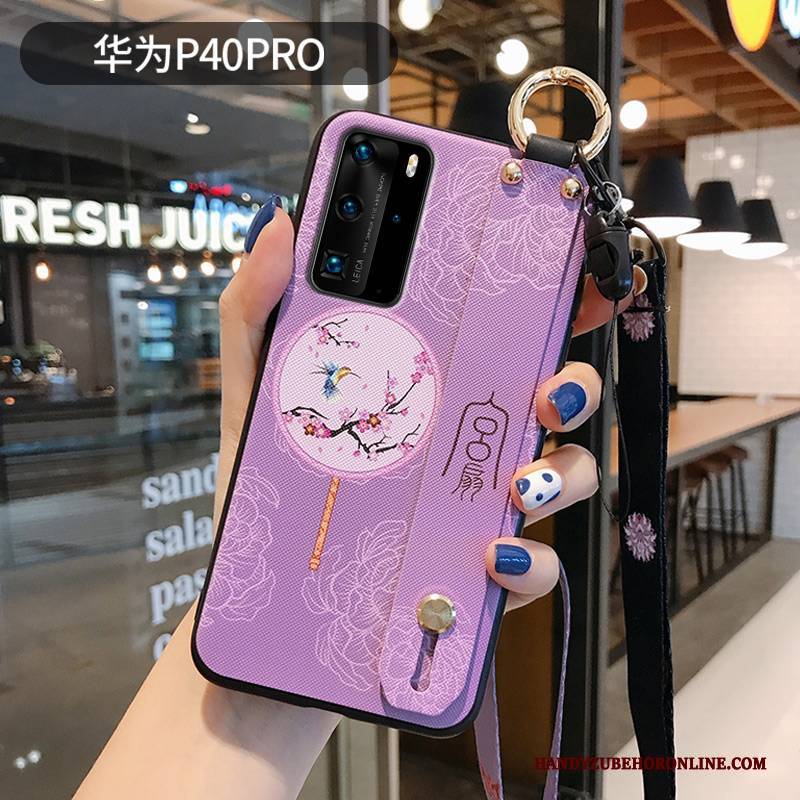 Hülle Huawei P40 Pro Schutz Anti-sturz Chinesische Art, Case Huawei P40 Pro Kreativ Nubuck Trendmarke