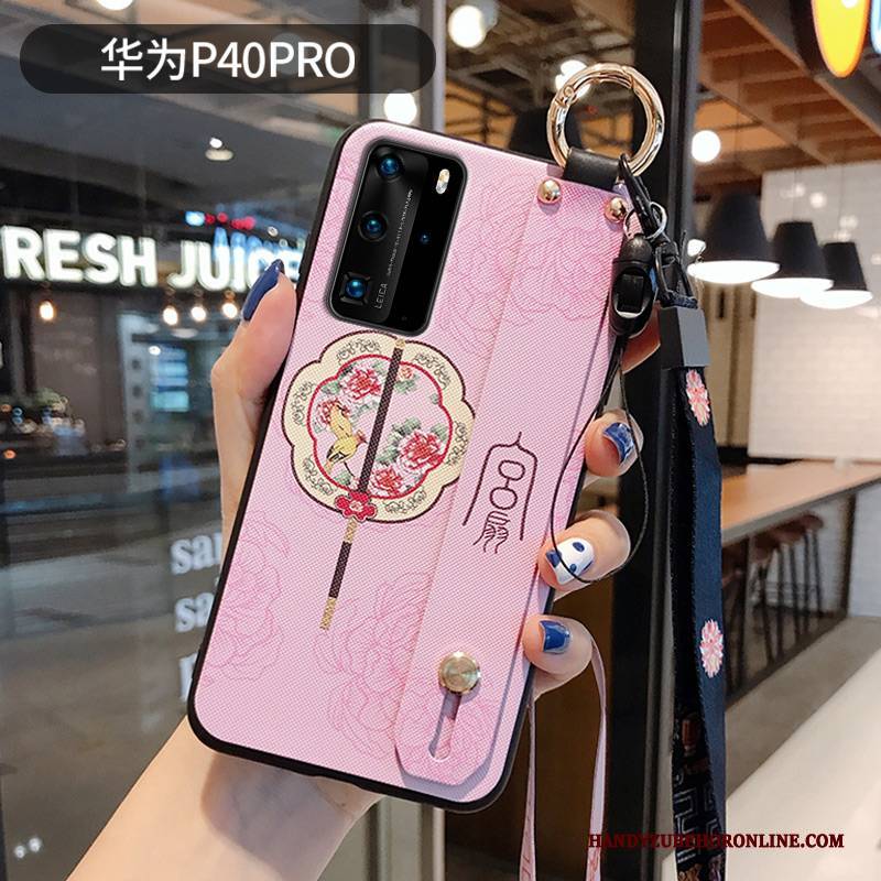 Hülle Huawei P40 Pro Schutz Anti-sturz Chinesische Art, Case Huawei P40 Pro Kreativ Nubuck Trendmarke