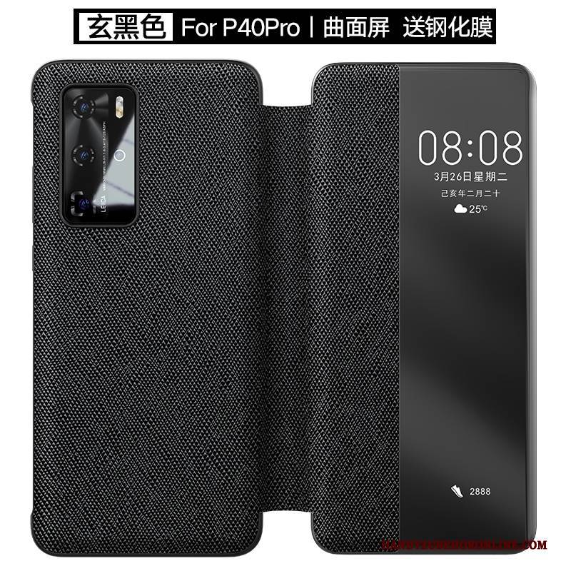 Hülle Huawei P40 Pro Schutz Business Handyhüllen, Case Huawei P40 Pro Taschen Anti-sturz High-end