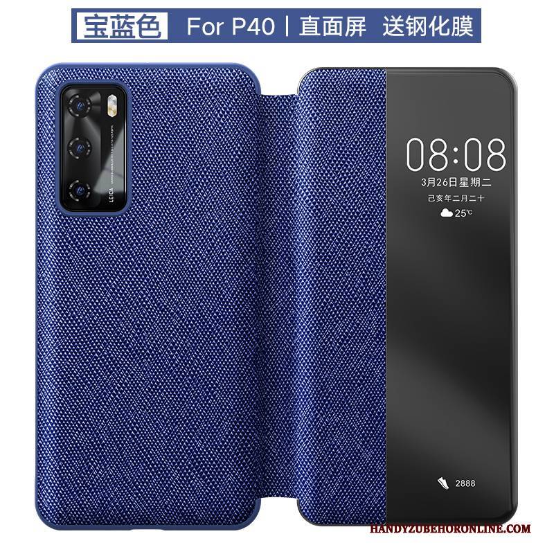 Hülle Huawei P40 Pro Schutz Business Handyhüllen, Case Huawei P40 Pro Taschen Anti-sturz High-end