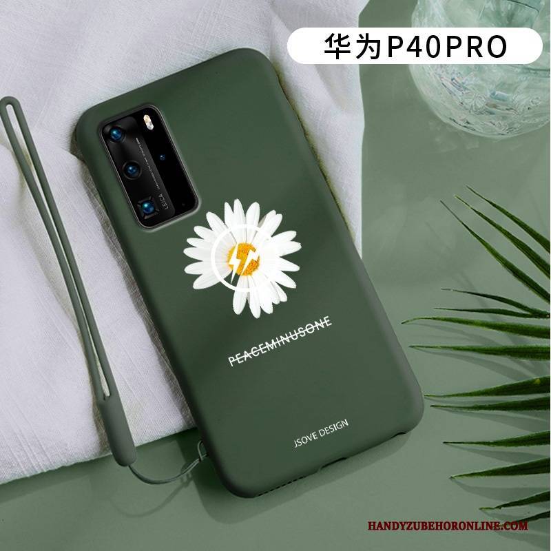 Hülle Huawei P40 Pro Silikon Einfach Frisch, Case Huawei P40 Pro Taschen Handyhüllen Mini