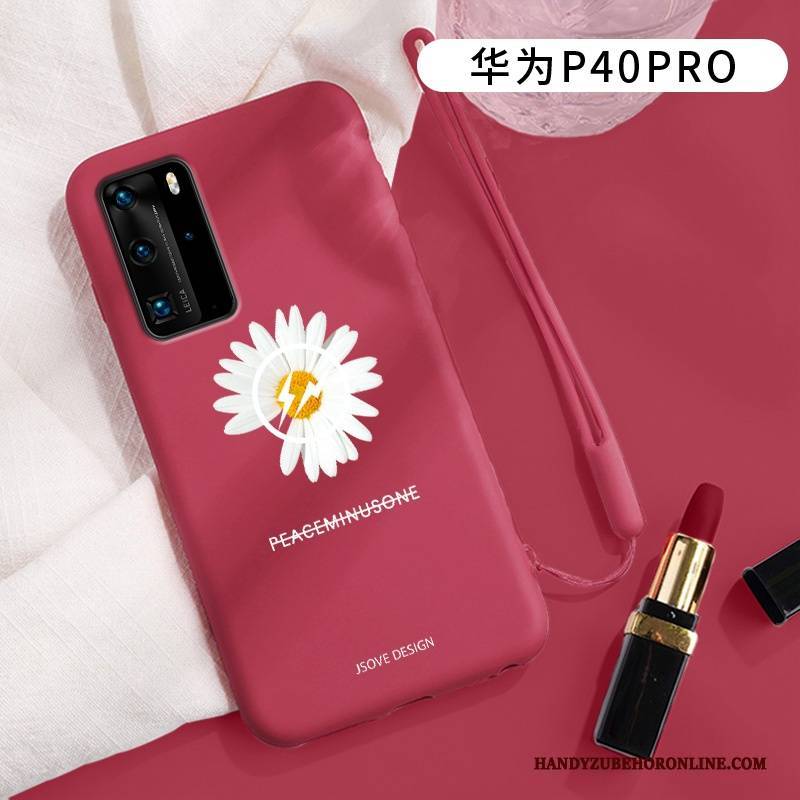 Hülle Huawei P40 Pro Silikon Einfach Frisch, Case Huawei P40 Pro Taschen Handyhüllen Mini