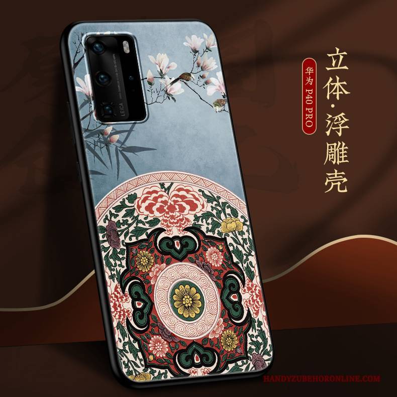 Hülle Huawei P40 Pro Silikon Schlank Trendmarke, Case Huawei P40 Pro Weiche Nubuck Handyhüllen