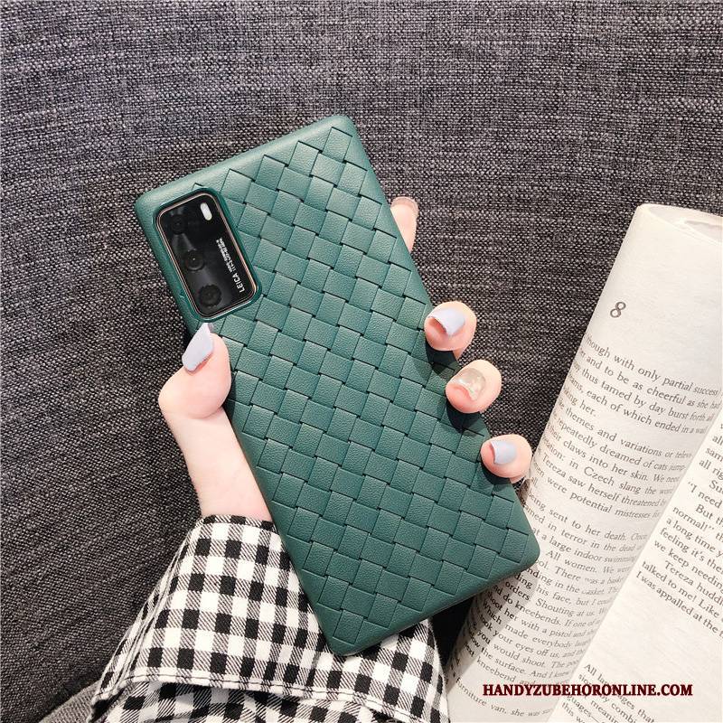 Hülle Huawei P40 Taschen Flecht Atmungsaktiv, Case Huawei P40 Weiche High-end Kühlung