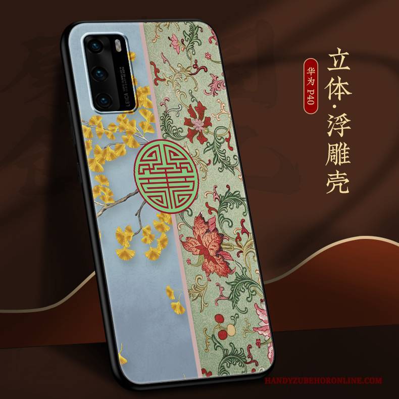 Hülle Huawei P40 Taschen Handyhüllen Trendmarke, Case Huawei P40 Weiche Persönlichkeit Chinesische Art