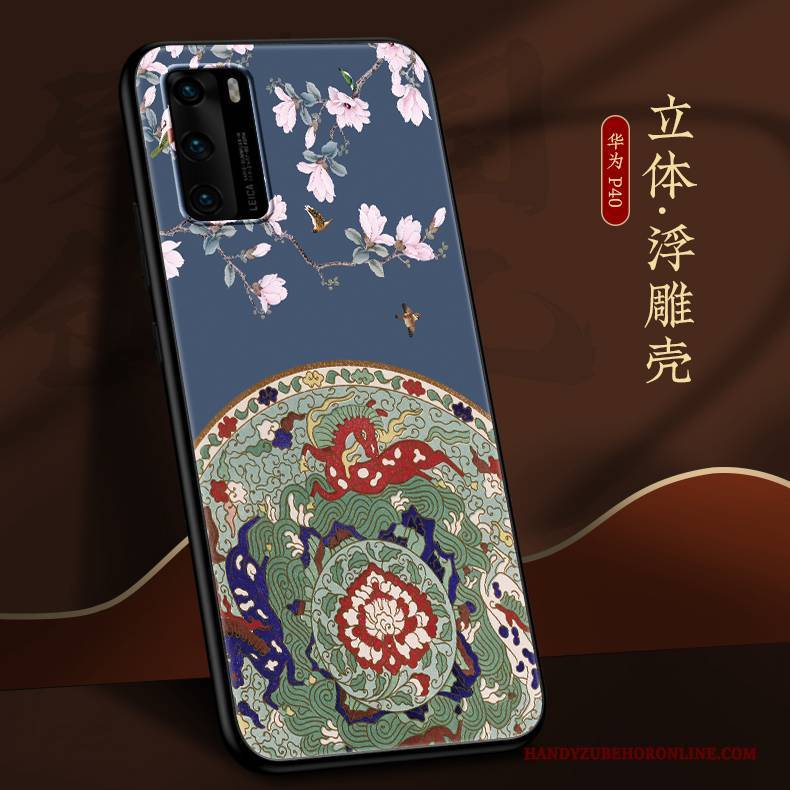 Hülle Huawei P40 Taschen Handyhüllen Trendmarke, Case Huawei P40 Weiche Persönlichkeit Chinesische Art