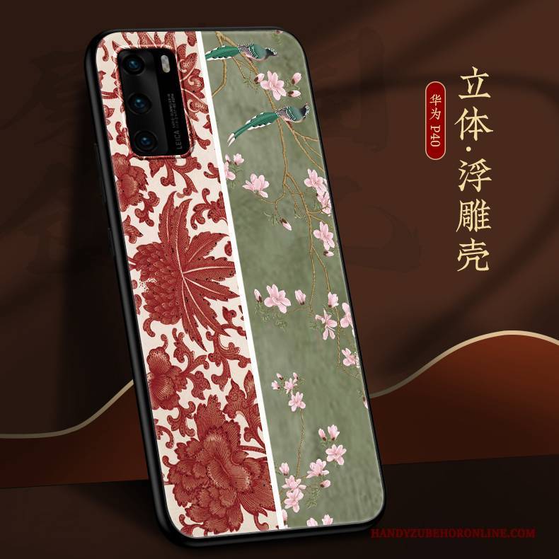 Hülle Huawei P40 Taschen Handyhüllen Trendmarke, Case Huawei P40 Weiche Persönlichkeit Chinesische Art